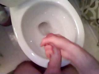 me cumming in the toilet