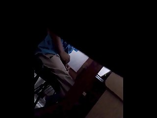 boy caught jerking off in a cyber cafe