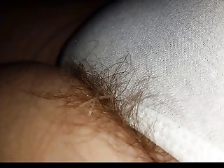 sneaky look at the wifes dreaming pubes hanging from pantys