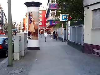 pretty girl hooker in Berlin on the street