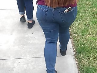 My wife ass in jeans 