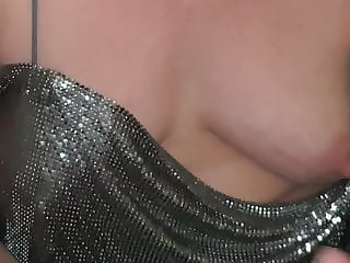 Wife braless downblouse outfit