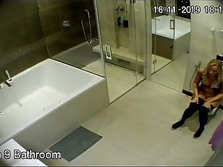 52-01. Russia. Sex, girl masturbation and bathroom