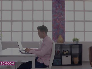 'COCK ADDICTION 4K Fucking the head of the office in his office'