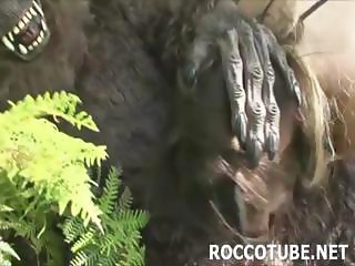 Rachel Roxxx sucking and fucking the rod from a freakin gorilla