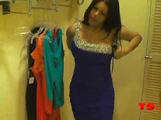 TS Vivian in the fitting room