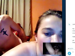 Super hot couple on chat roulette! Part 2 on skype!