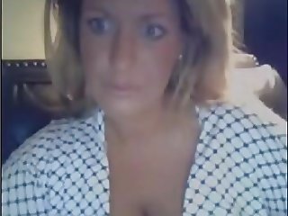 Hot Blonde MILF Flashes Her Tits On Webcam