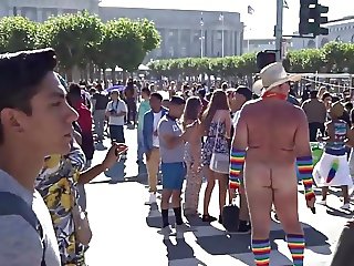 Naked at Pride Festival