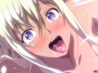 Blonde hentai babe gets her wet pussy pumped deep