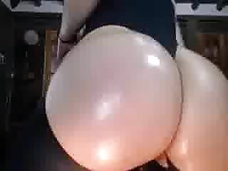  Big pale oiled round ass PWAG big tits hard nipples 