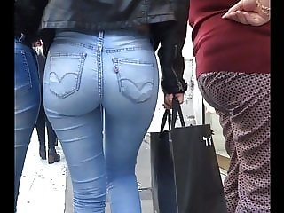 ass candids jeans