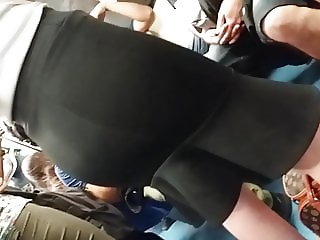 Huge ass black skirt 5