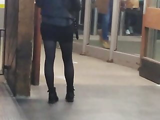 Black pantyhose Manchester Oxford Road (Pretty little thing)