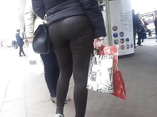 brown latex leggings
