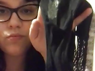 nerdy teen panty sniffing
