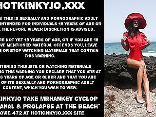 Hotkinkyjo take mrhankey cyclop dildo anal & prolapse public