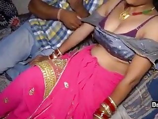 Newly married Indian bhabhi gets fucked, hot cumshot