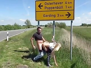 German couple outdoors