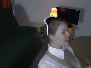 Laura Teen plays maid