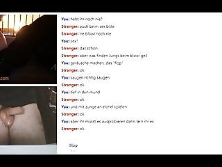 German omegle girls show ass, thong, boobs and cleavage, chastity 