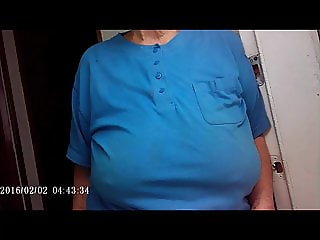 85+ granny with huge braless tits